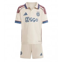 Stroje piłkarskie Ajax Koszulka Trzeciej dla dzieci 2025-26 Krótki Rękaw (+ szorty)